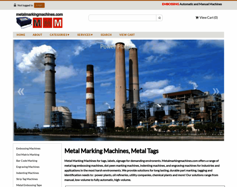 Metalmarkingmachines.com thumbnail