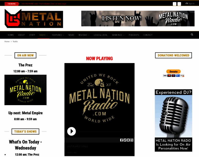 Metalnationradio.com thumbnail