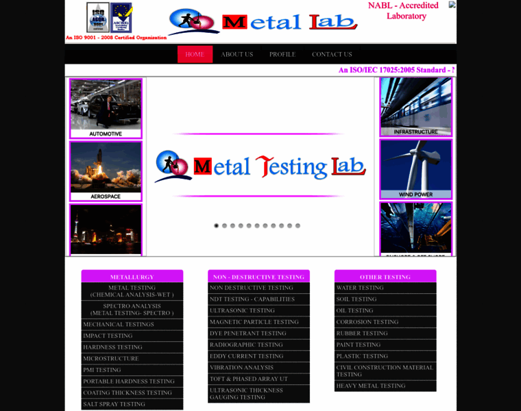 Metaltestinglab.co.in thumbnail