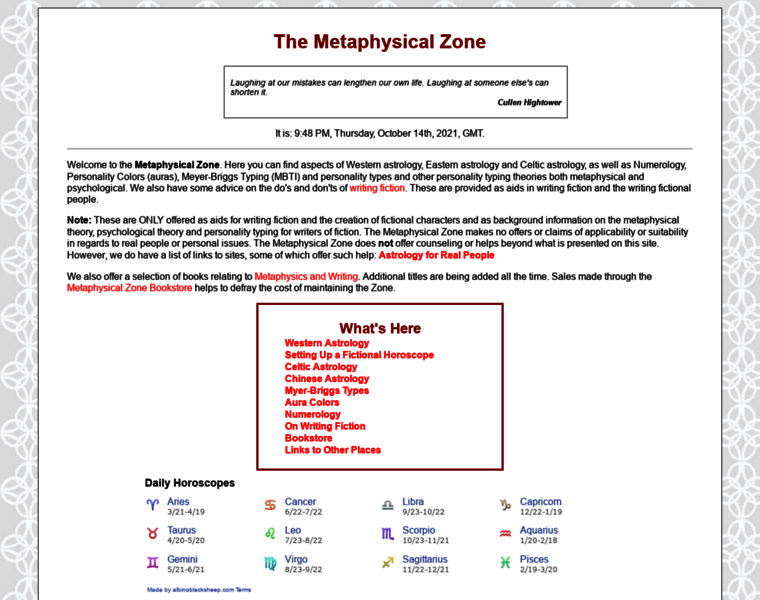 Metaphysicalzone.com thumbnail