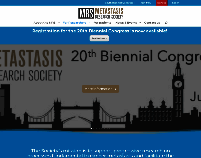 Metastasis-research.org thumbnail