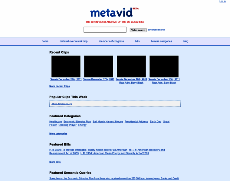 Metavid.org thumbnail
