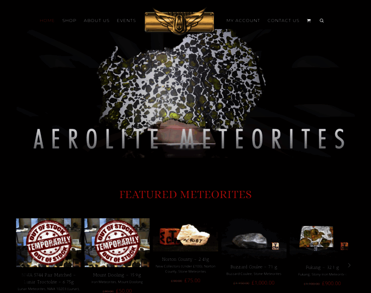 Meteorites.io thumbnail