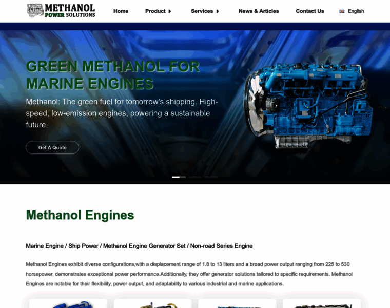 methanol-engine.com at WI. Methanol Engine – methanol future power ...