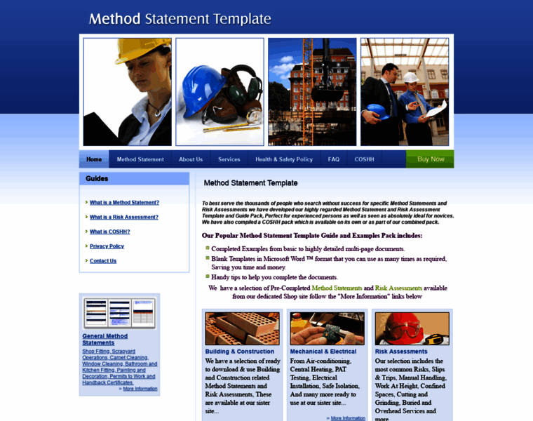 Method-statement-template.com thumbnail