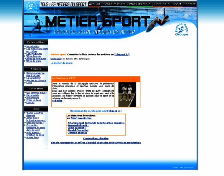 Metier-sport.com thumbnail