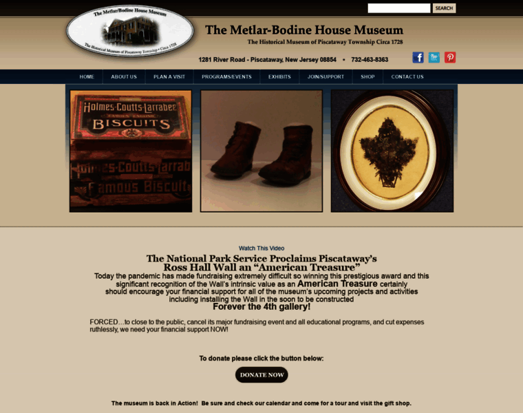 Metlarbodinehousemuseum.org thumbnail