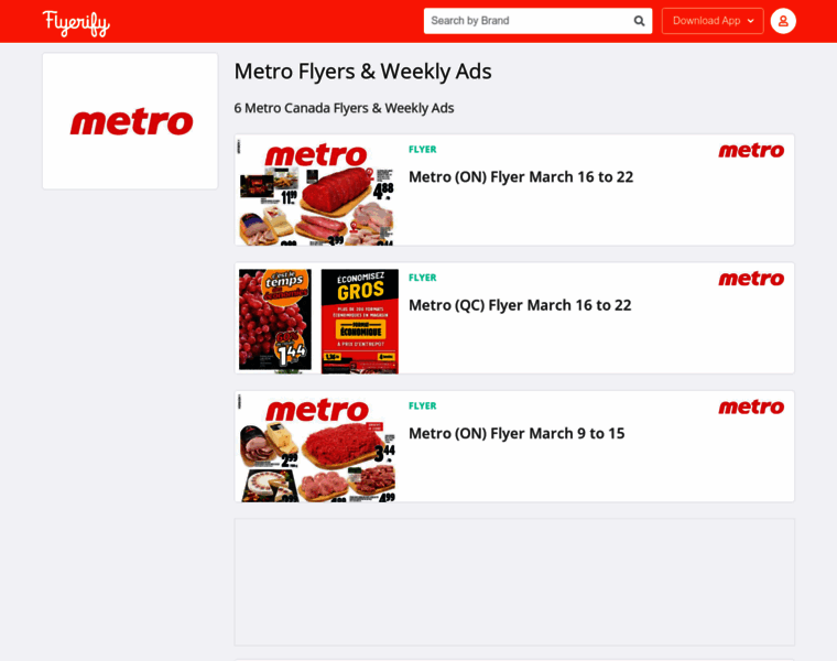 Metro.flyerify.com thumbnail