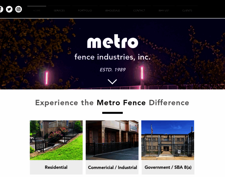 Metrofenceinc.com thumbnail