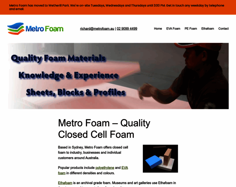 Metrofoam.com.au thumbnail
