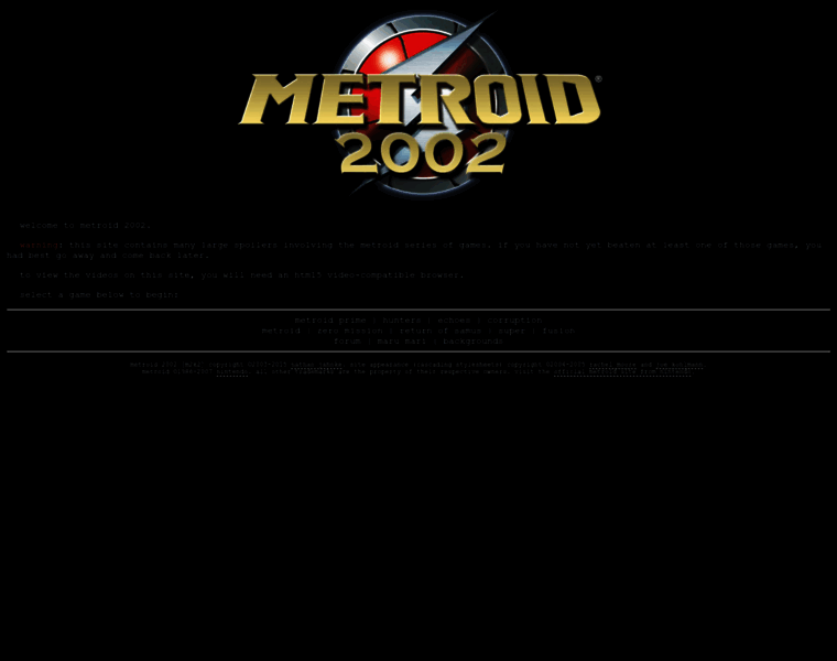 Metroid2002.com thumbnail