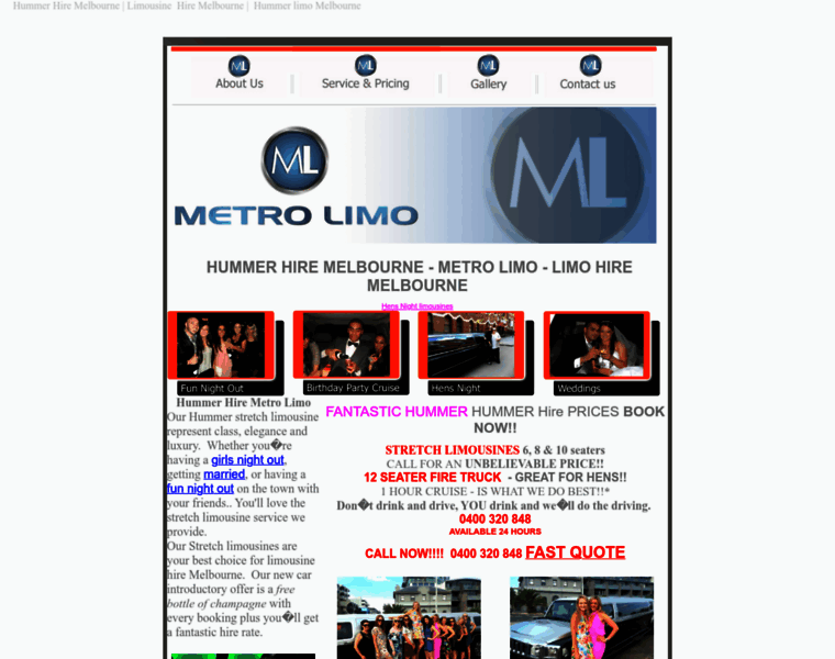 Metrolimo.com.au thumbnail