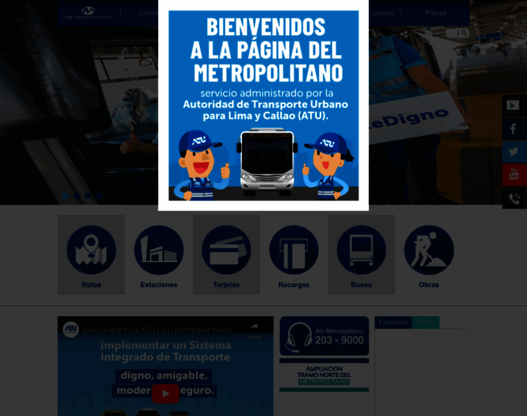Metropolitano.gob.pe thumbnail
