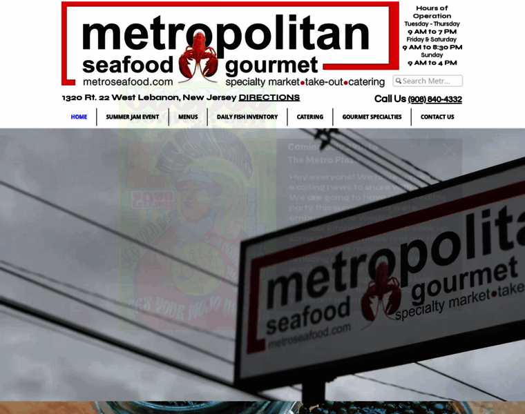 Metroseafood.com thumbnail