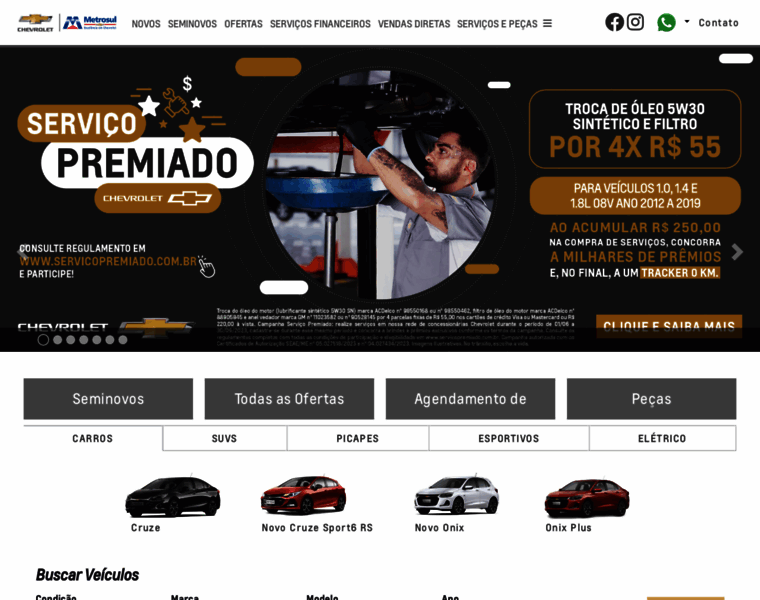 Metrosulchevrolet.com.br thumbnail