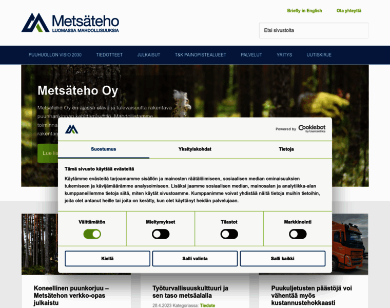 Metsateho.fi thumbnail