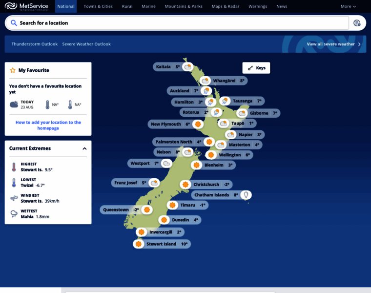 Metservice.co.nz thumbnail