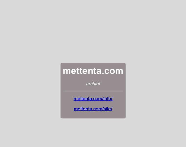 Mettenta.com thumbnail