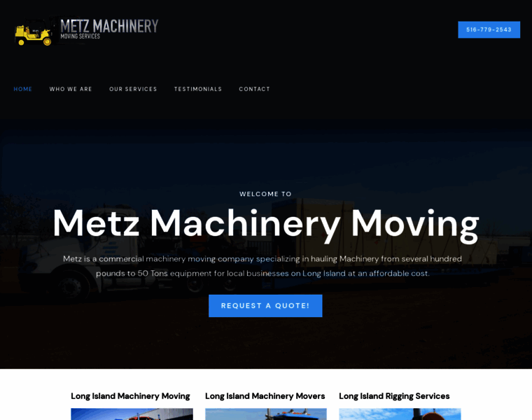 Metzmachinerymoving.com thumbnail