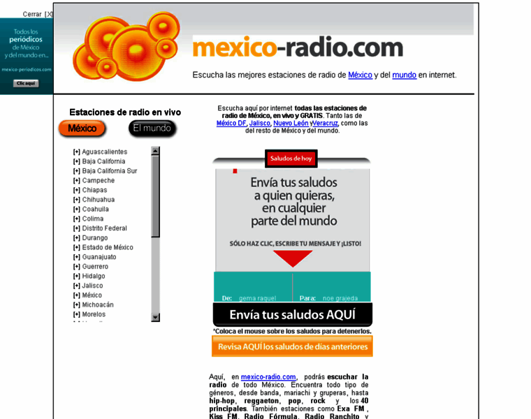 Mexico-radio.com thumbnail