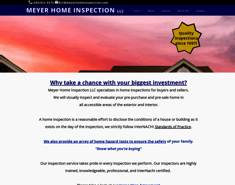 Meyerhomeinspection.com thumbnail
