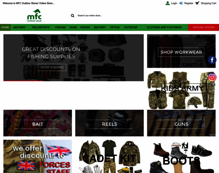 Mfcoutdoorstores.co.uk thumbnail
