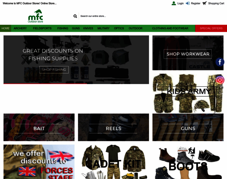 Mfcoutdoorstores.com thumbnail