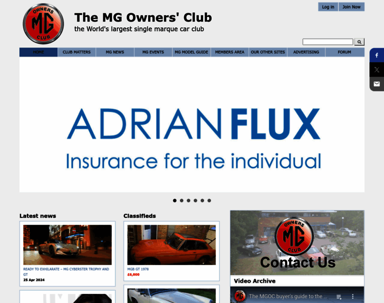 Mgownersclub.co.uk thumbnail