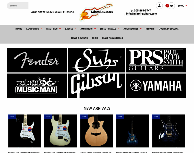Miami-guitars.com thumbnail