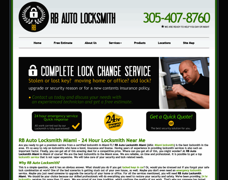 Miami-locksmith.com thumbnail
