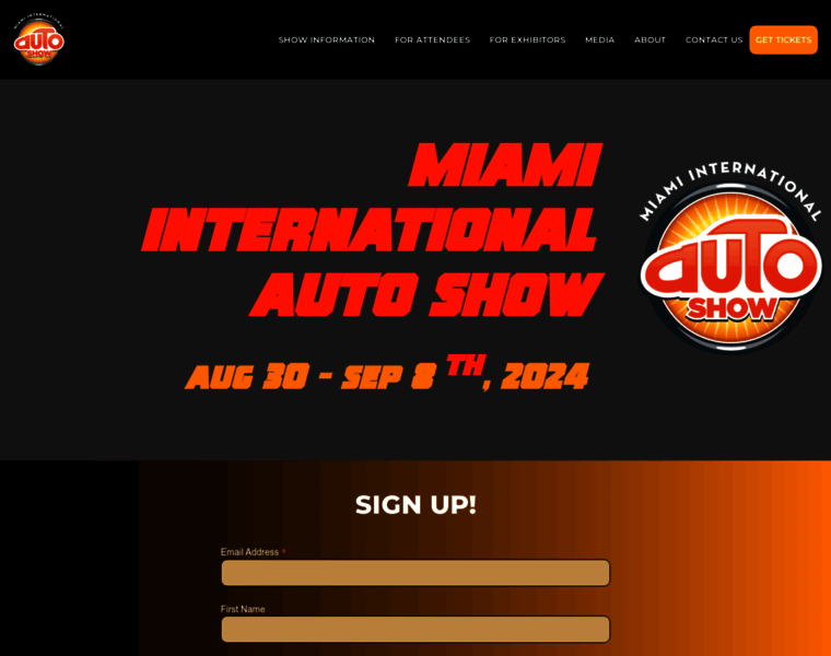 Miamiautoshows.com thumbnail