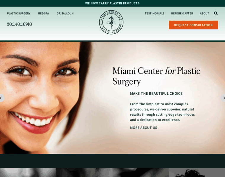 Miamicenterforplasticsurgery.com thumbnail