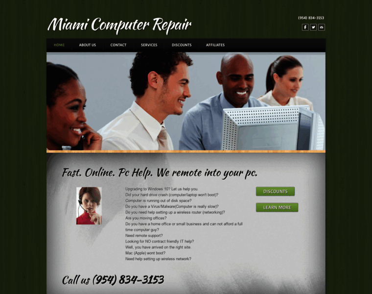 Miamicomputerrepair.net thumbnail