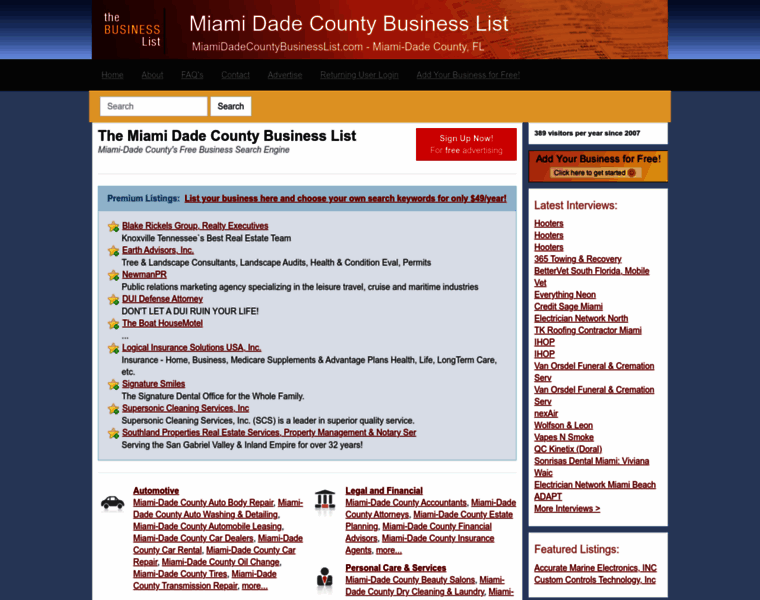 Miamidadecounty.businesslistus.com thumbnail