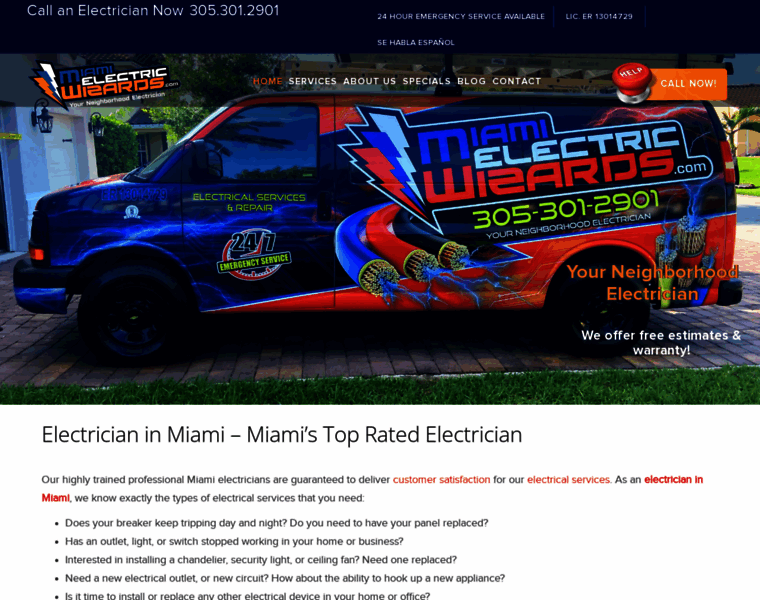 Miamielectricwizards.com thumbnail