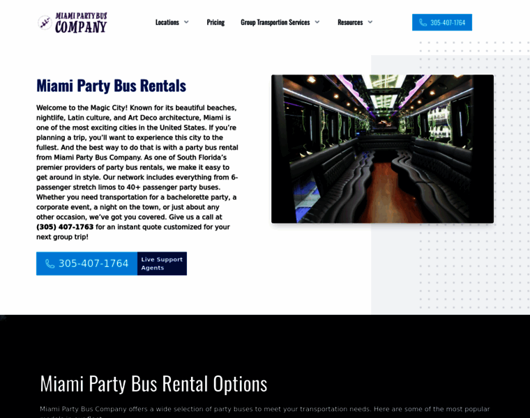 Miamipartybusrental.com thumbnail