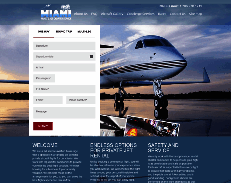 Miamiprivatejetcharterservice.com thumbnail