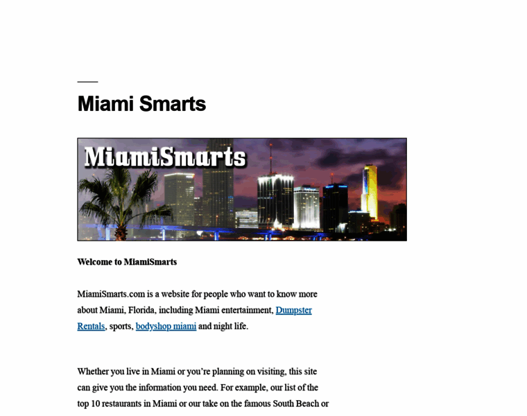Miamismarts.com thumbnail