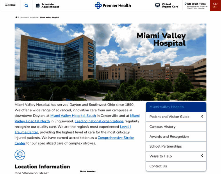 Miamivalleyhospital.org thumbnail