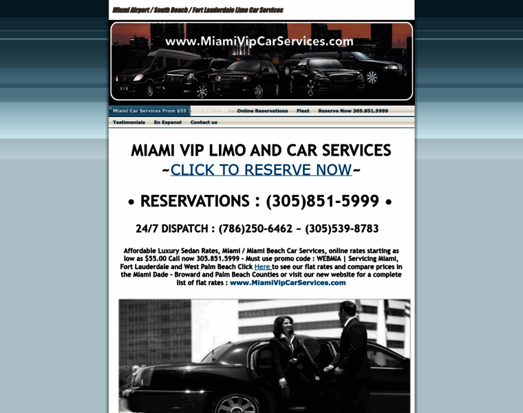 Miamivipcarservice.com thumbnail