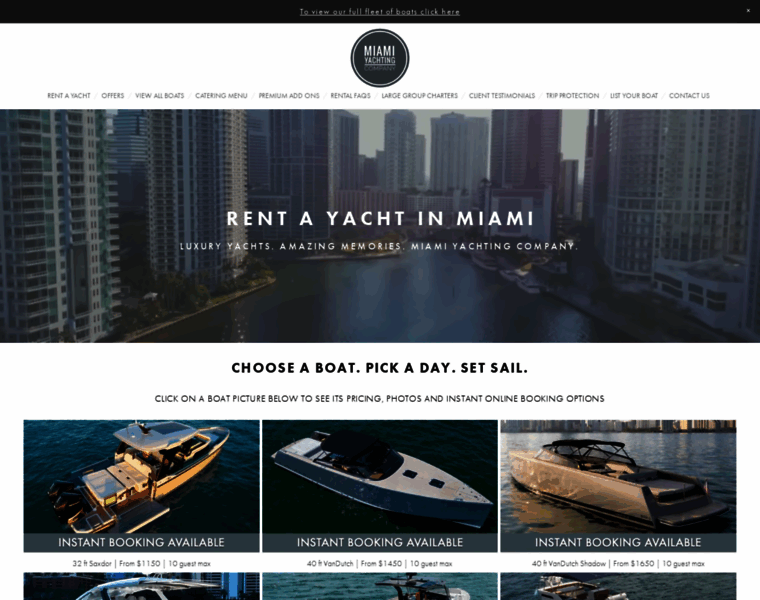 Miamiyachtingcompany.com thumbnail