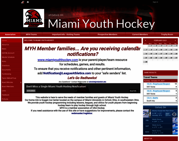 Miamiyouthhockey.com thumbnail