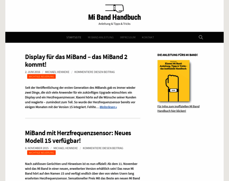 Miband-handbuch.de thumbnail