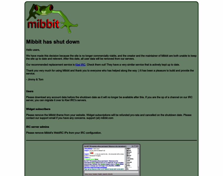 Mibbit.com thumbnail Mibbit.com thumbnail