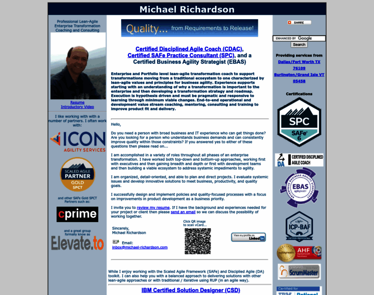 Michael-richardson.com thumbnail