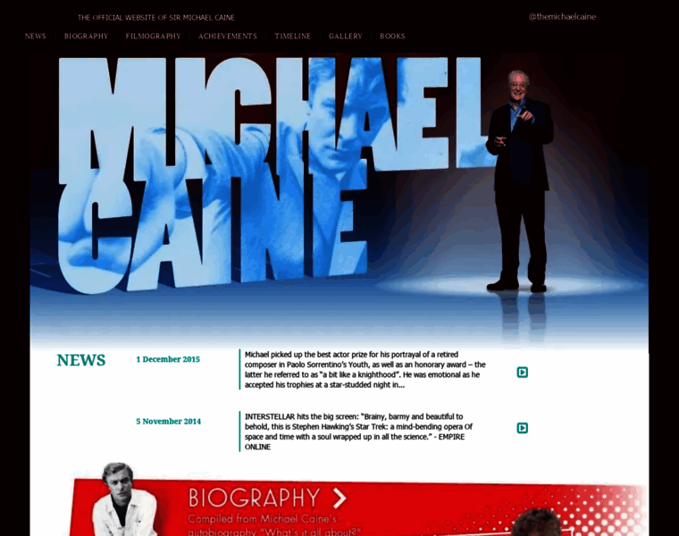 Michaelcaine.com thumbnail
