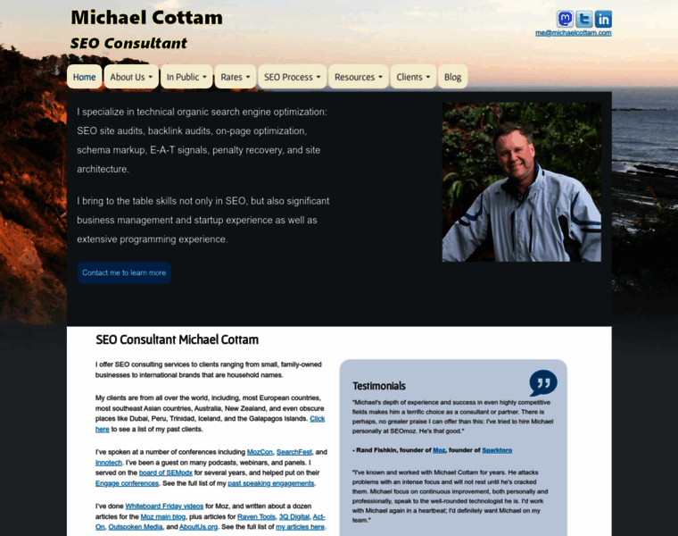 Michaelcottam.com thumbnail