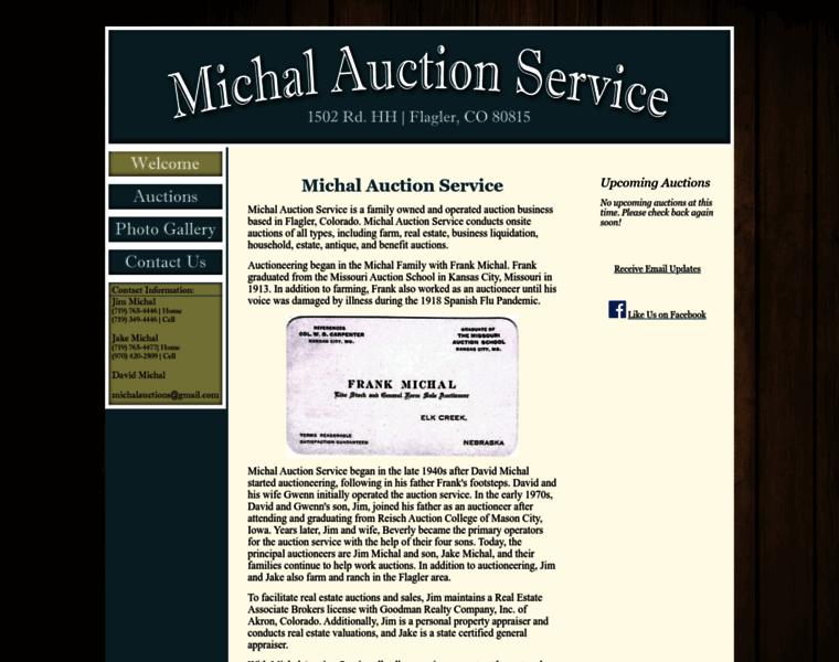 Michalauctions.com thumbnail