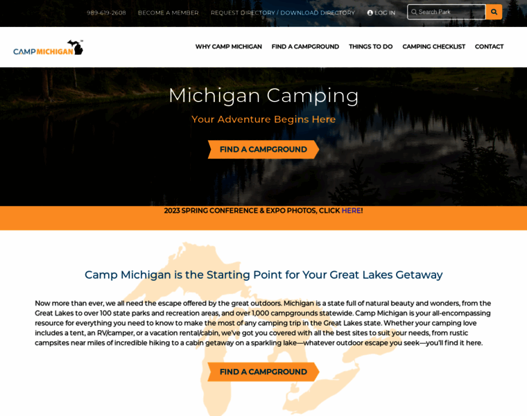 Michcampgrounds.com thumbnail