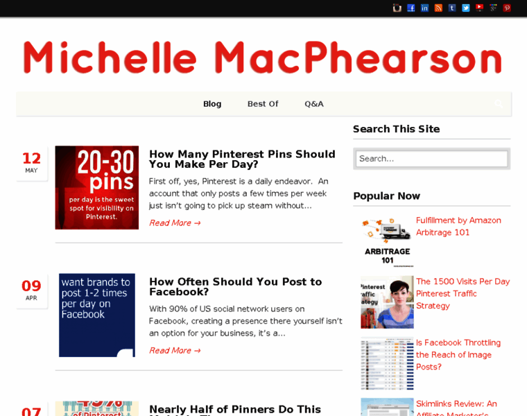 Michellemacphearson.com thumbnail